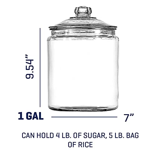 Anchor-Hocking-1-Gallon-Heritage-Hill-Glass-Jar-with-Lid-4-piece-all-glass-dishwasher-safe