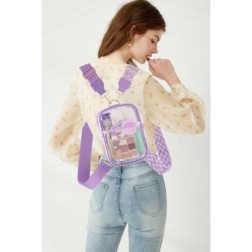 Clear Bag for Stadium Events Approved Concerts Outdoors See Through Sports Fan Handbags & Purses4