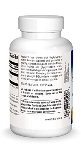 Planetary Herbals DGL Licorice, 100 Tabs