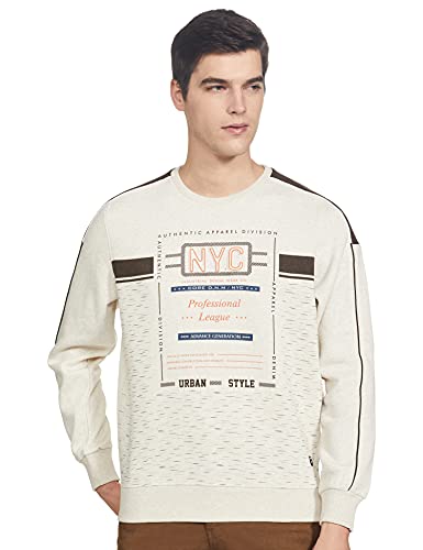Monte Carlo Men’S Sweat Shirt – Round Neck – Full Sleeve-221054353-2-38 Beige, M