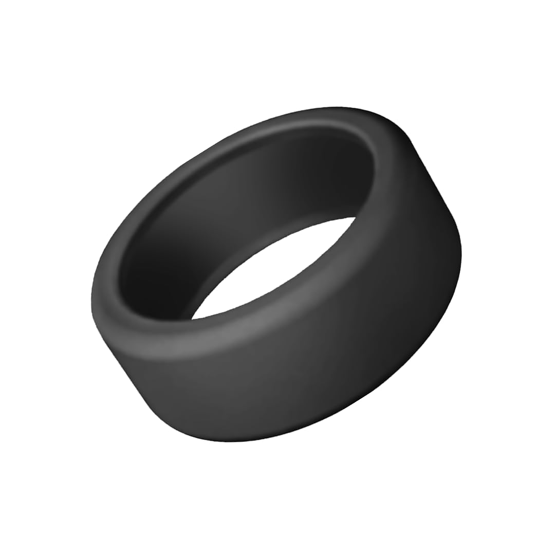 Gabit Smart Ring Skin | Anti Scratch Protective Cover | Skin friendly, Lightweight, Ergonomic, Comfortable fit | Use during workouts, sports, cooking, cleaning | Color - Black | Size - Small, 6 to 8-image-0