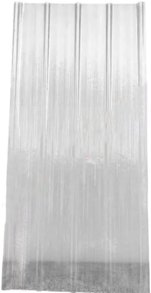 Corrugated Roofing Sheets, 5ft 3ft Roof Panels Clear Greenhouse Panel FRP Daylighting Panels Rainproof Roof Wall Sheets Plastic Roofing Sheet Insulation Roofing Material for Sunroom Storage