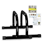 Lebert Parallette Bars – Heavy-Duty Bodyweight Training Equipment for Dips, Pushups, L-Sits & Core Workouts – Non-Slip Grips, 400 lb Capacity – Includes 2 Bars + 2 Workout Guides - Image 3