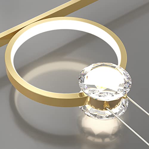 Lampe suspendue moderne LED dimmable en cristal pour table à manger réglable en hauteur - 5