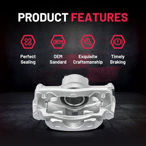 Image of BDFHYK 19-B6764 19-B6765 Front Disc Brake Caliper Assembly Compatible with Honda Civic 2012-2015 1.8L L4, GAS 2pcs
