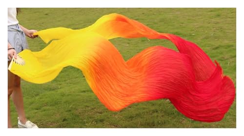 Abanico de seda degradadas para danza del vientre multicolor S-XXL 2