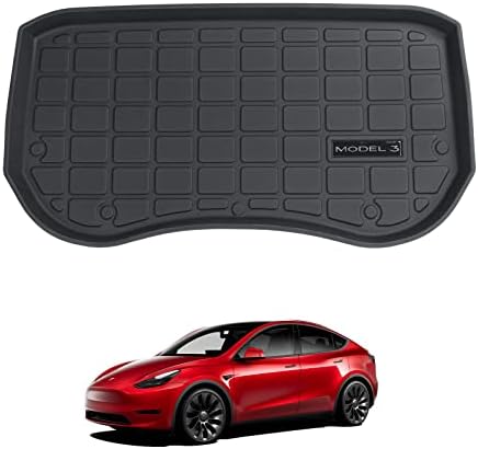 BASENOR 2023 2022 2021 Tesla Model 3 Frunk Mat Front Liner All-Protection Heavy Duty Cargo Mats Accessories