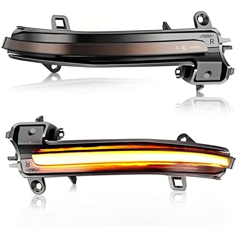 Asasytal LED Dynamic Side Marker Lights for F20 F21 F22 F23 F30 F31 F32 F33 F36 X1 E84 Facelift Model i3 M2 F87 Side Mirror Signal Lamp, Turn Signal Lights Mirror Sequential Indicator, 2 Lamps Cover