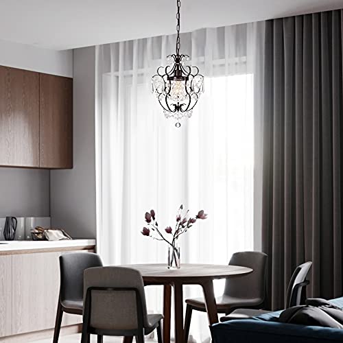 Bronze Chandelier Crystals Chandeliers Small Vintage Chandelier 1 Light Antique Chandelier Light Fixtures For Bathroom Living Room Dining Room Kitchen Island #TOP5