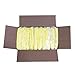 RightCare Disposable Isolation Gown Non-Medical 25gsm, Medium/Large, Yellow, Open Back with Elastic Cuffs, Case of 100