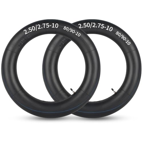 Image of GICOOL 2.50 /2.75-10 inch (80 /90-10) Mini Dirt Bike Replacement Heavy Duty Butyl Inner Tubes, 2 Pack with TR4 Valve Stem, Fits for Honda CRF50 /XR50, Yamaha PW50 /TTR50, Suzuki DRZ70 /JR50, Razor MX650 /MX500