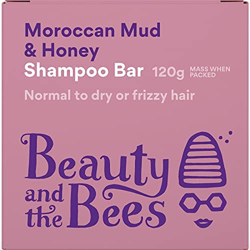 Beauty And The Bees Eco Friendly Moroccan Mud & Honey Shampoo Bar + Honey Silk Conditioner Bar Set - 100% Natural & Organic Ingredients For Normal - Dry Or Curly Hair - Sulfate & Paraben Free #TOP1