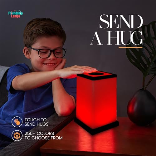 Friendship Lamp® by Filimin Set of 2 Long Distance Touch Lamps – WiFi Connected, Long Distance Gifts, Touch Activated Table Lamp, Long Distance Friendship Gifts, LED Light - Modern