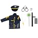 Hellery 8X Polizia Costume Giocattolo Ruolo Gioco di Finzione Kit Ufficiale Detective Dress Up Puntelli