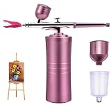 Mini Airbrush kit,Portable Rechargeable Cordless Airbrush Compressor,Mini Airbrush Set for Nail arib