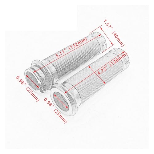 Puños de manillar de 1" de 25 mm para motocicletas Sportster XL883 1200 Softail 3