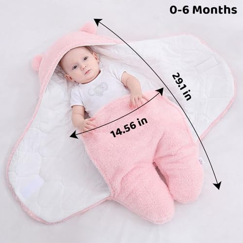 Image of Danolt Baby Girl Newborn Essentials, Baby Swaddle Blanket 0-6 Months, Baby Essentials, Swaddles for Newborns
