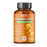Vitamina d3 k2 mk7 vegana alto dosaggio 365 Micro compresse, Vitamina d3 4000 ui e 200 mcg di Menachinone per sistema immunitario, ossa e denti - Made in italy