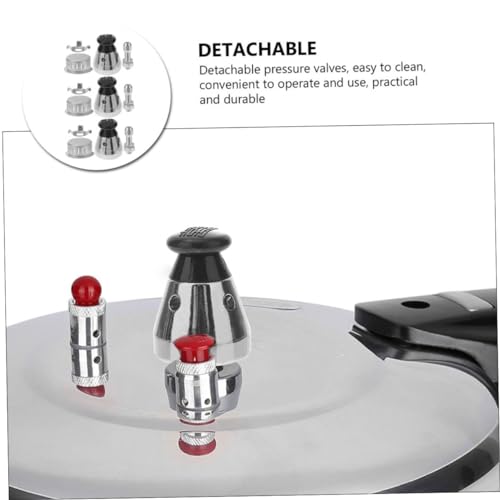 Kit válvulas de alivio para olla a presión 3 piezas miniatura 4