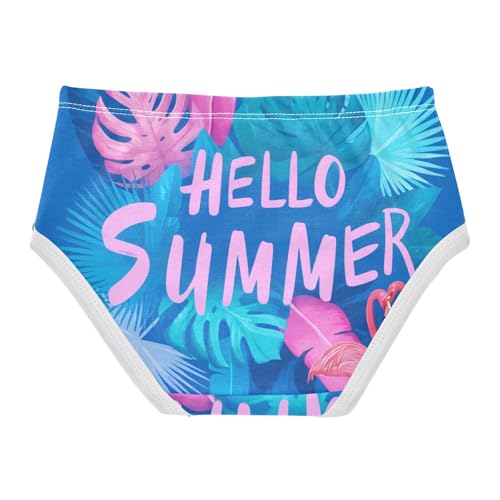 Girls Underwear Toddlers 2t Cotton Panties for Girl Personalized Briefs Undies Kids Vibrant Summer Blue2