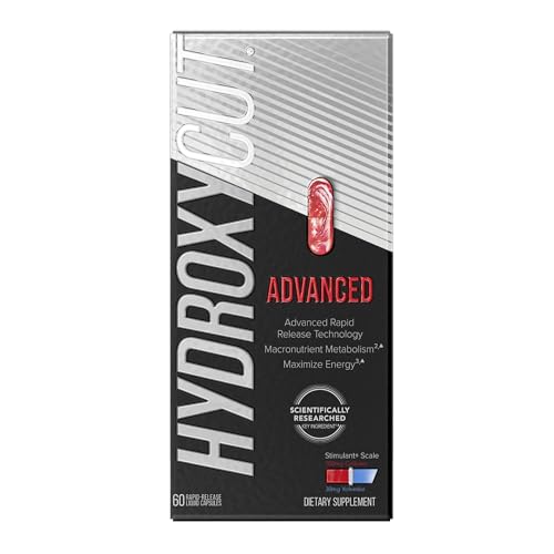 Hydroxycut Advanced - 60 Rapid-Release Liquid Capsules - Thermogenic Calorie Burn, Maximize Energy - for Women & Men