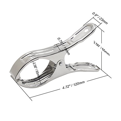 Webi Pool Cover Clips,12 Packs Beach Towel Clips,4.7 Inch Chair Clips,About Ground Pool Cover Clamps For Cruise,Boat,Blanket,Quilt,Lounge #TOP2
