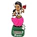 Hawaii Fille De Danse Figurine Solaire pour Voiture Qui Bouge, Danseuse Hawaienne Voiture, Figurine Solaire Voiture Tableau De Bord Voiture Decor Interieur Solaire Voiture Poupée (Rose B)
