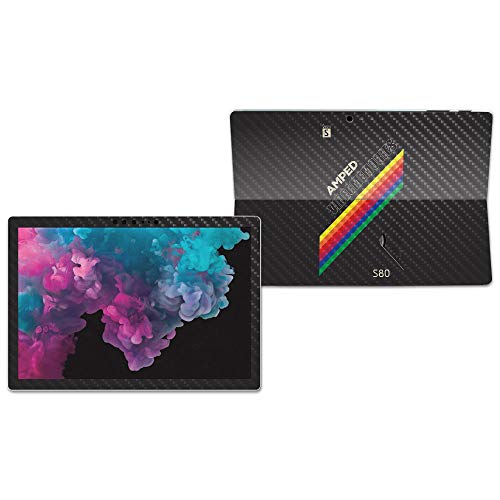 Image of MightySkins Carbon Fiber Skin for Microsoft Surface Pro 6 - Video Memories | Protective, Durable Textured Carbon Fiber Finish | Easy to Apply, Remove, and Change Styles | Made in The USA