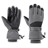 MOMOJIA Winter Gloves Touchscreens Gloves Ski Gloves Water Snowboarding Gloves Warm Gloves for Running Cycling Hiking