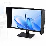 GCYXUC LCD Led Video Monitor Hood Sunshade Sunhood, Screen Sun Visor Adjustable Monitor Hood, Reduces Glare Reflections, 3-Sided Coverage, Fits 17-27in Monitors