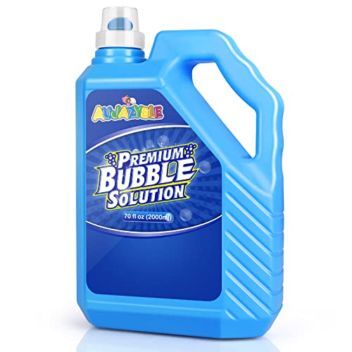 Image of Bubble Solution Refill 70 OZ | Pre-Mix Premium Bubble Refill Solution No Measuring Required | Bubbles for Kids | Bubbles Refills | Bubbles Bulk | Bubble Machine Solution | Kids Easy Grip Bottle