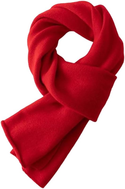 REHJJDFD Women's Wool Knit Scarf Soft Warm Solid Winter Wrap For Cold Weather