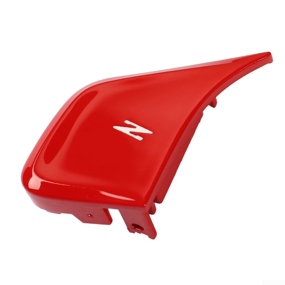Steering Wheel Z Button Cover for Corvette For C8 Z06 Z51 2020-2023 | Red Plastic Interior Trim Replacement for Front Left Position