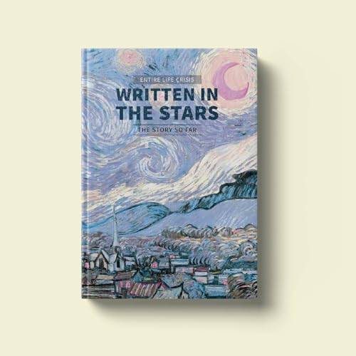 Hard Cover Diary for Office, Writing & Sketching -Van Gogh Inspired Unruled A5 Size HardBound Journal with 200 Pages, 80 GSM Non-Bleed Paper, Study Planner Notebook for Students & Artists-Starry Night