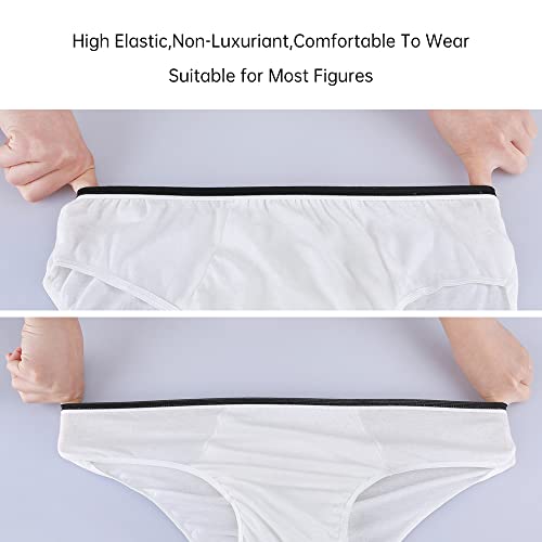 20 Packs Mens Cotton Disposable Underwear Panties Portable Briefs for Travel Fitness Hotel Spa Hospital Mid Waist3