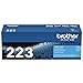 Brother Genuine TN223C, Standard Yield Toner Cartridge, Replacement Cyan Toner, Page Yield Up to 1,300 Pages, TN223, Amazon Dash Replenishment Cartridge