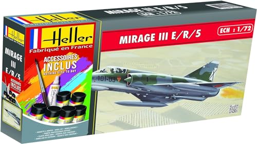 Maquette Heller Mirage IIIE/R/5 BA 1/72 gris : résolvez le manque de réalisme de vos miniatures