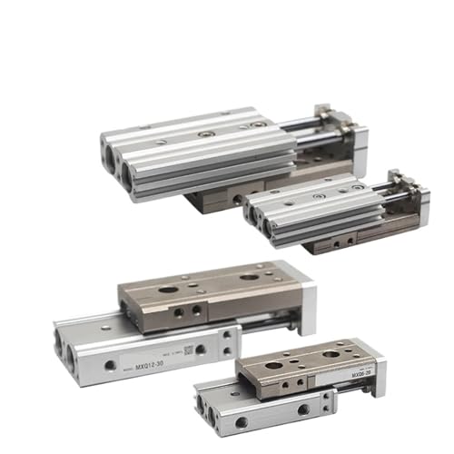 Cylindre pneumatique de précision MXQ8 double tige 50mm pour alignement industriel rigoureux - 2