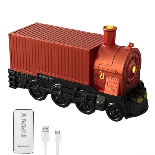 Diffuseur train aromathérapie USB rouge de 300 ml avec télécommande - 3