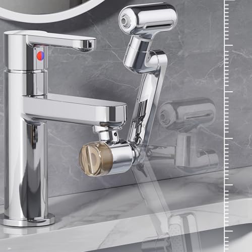 Filtro ajustable y extensión de grifo para evitar salpicaduras en el lavabo del baño 4