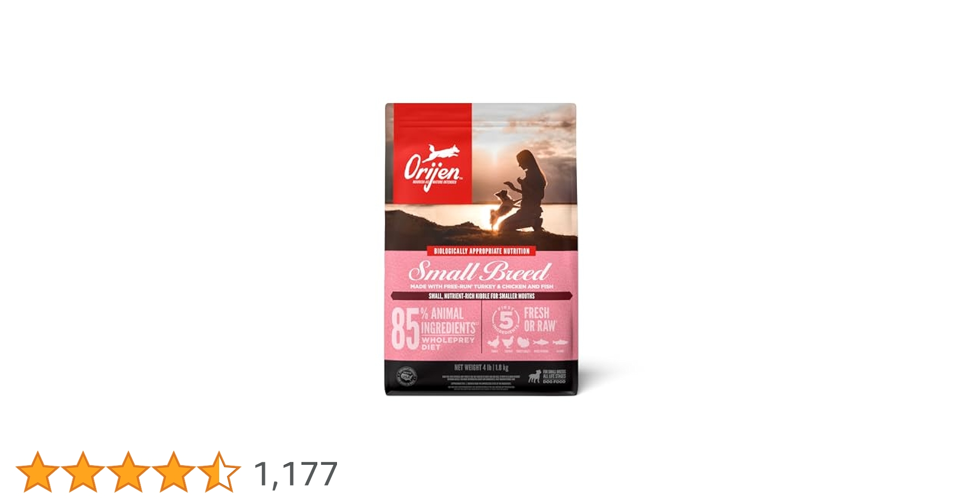 Amazon.co.jp: オリジン スモールブリード ドッグフード 1.8kg