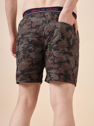 Image of Urban Scottish Ultra-Comfortable Men's Boxer Pants (Pack of 4), 100% Cotton with Stylish Print, Soft & Stretchy Elastic Waist Band, Dynamic Movement & Hardwearing Stitching,Breathable Gentle Snug Fit