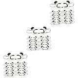 60個 Vrゴーグル Vrアイマスク メガネの上からゴーグル Vrアイカバー Vrアイスウェットバンド Vr目の保護 Vr ヘッドセット ガード 不織布 Black 黒x3個 17X9.5X0.1cmx3pcs