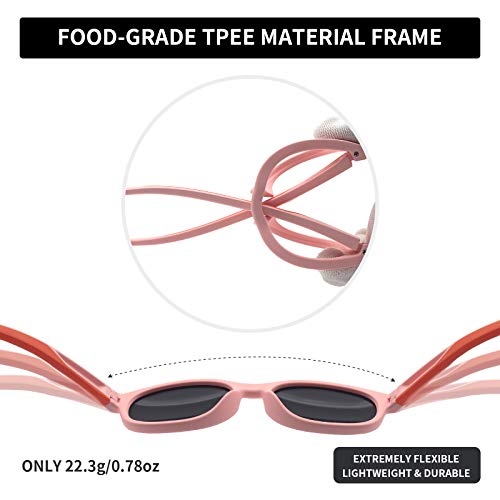 Deafrain Kids Polarized Sunglasses For Boys Girls Sports Teen Child Youth Baseball Running Cucling Beach Glasses Age 5-13 #TOP5