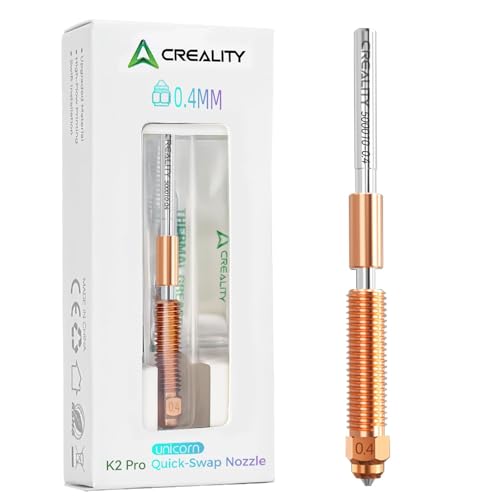 Creality Official K2 Pro Nozzle 0.4mm, K2 Pro Unicorn Quick Swap Nozzle with Titanium Alloy Heat Break, Copper Alloy Har