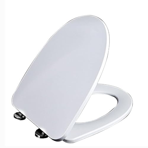 V字型トイレシート、耐荷重200kgまで対応、スロークローズシート設置、360°調節可能なヒンジ、尿素ホルムアルデヒド、ホワイト、01F