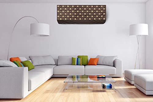 Image of Split AC Cover for 1.5 Ton Indoor & Outdoor Unit | Waterproof & Dustproof Protection | UV Resistant | Durable PVC Material | Weatherproof Outdoor Cover | Easy Installation