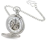 Coffret cadeau de luxe CHARLES-HUBERT PARIS Montre Gousset mécanique Finition satinée