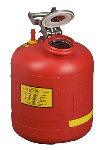 Justrite 14565 Polyethylene Safety Liquid Disposal Can with Stainless Steel image 3