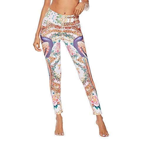 Boutique sale Women's Printing Leggings Women's Printed Pants 2019 Yoga Pants Sports Hip Breathable Leggings Women White